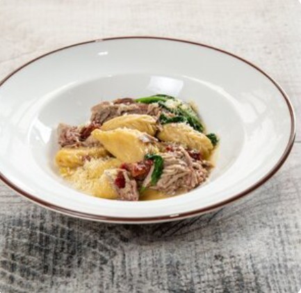 Равиоли с копченым ягненком