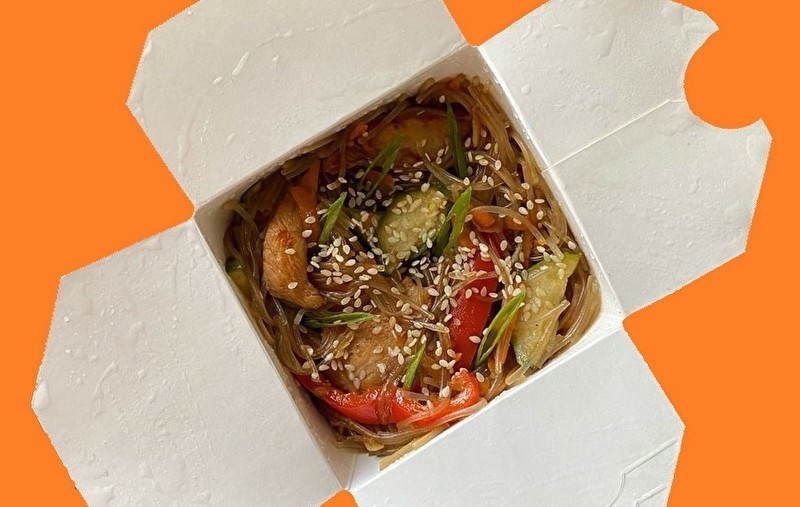 Фунчоза с курицей