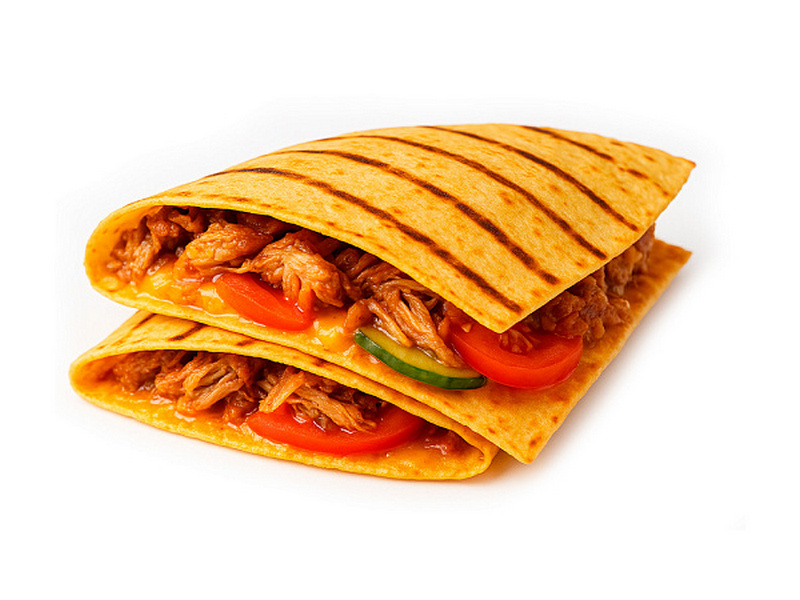 Кесадилья с рваной свининой