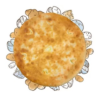 Пирог с картофелем и сыром