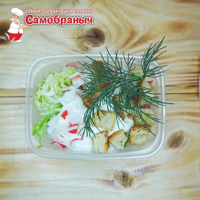 Крабовые палочки с гренками 100гр.