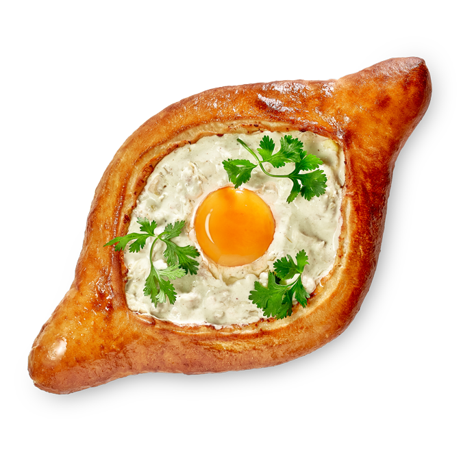 Хачапури по-аджарски чкмерули