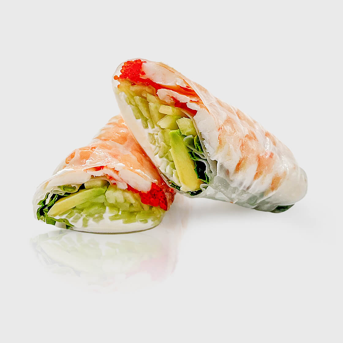 Спринг-ролл с креветкой и авокадо