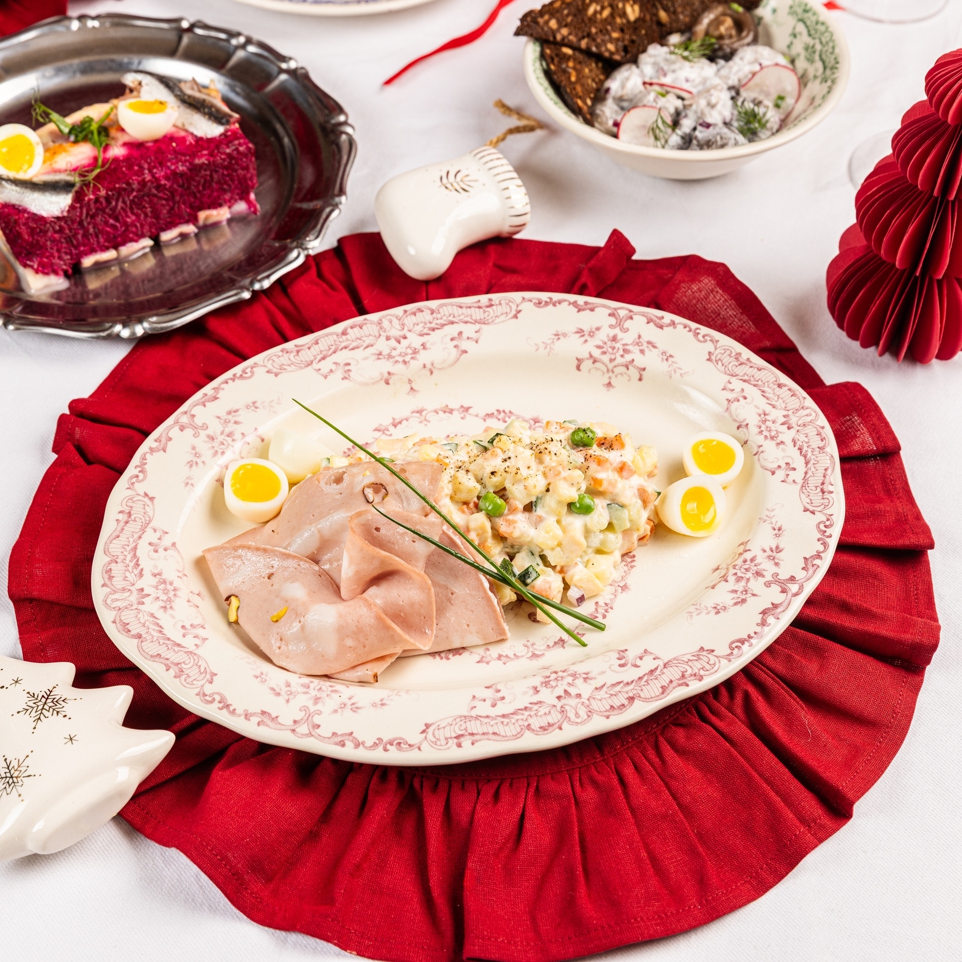 Оливье с мортаделлой