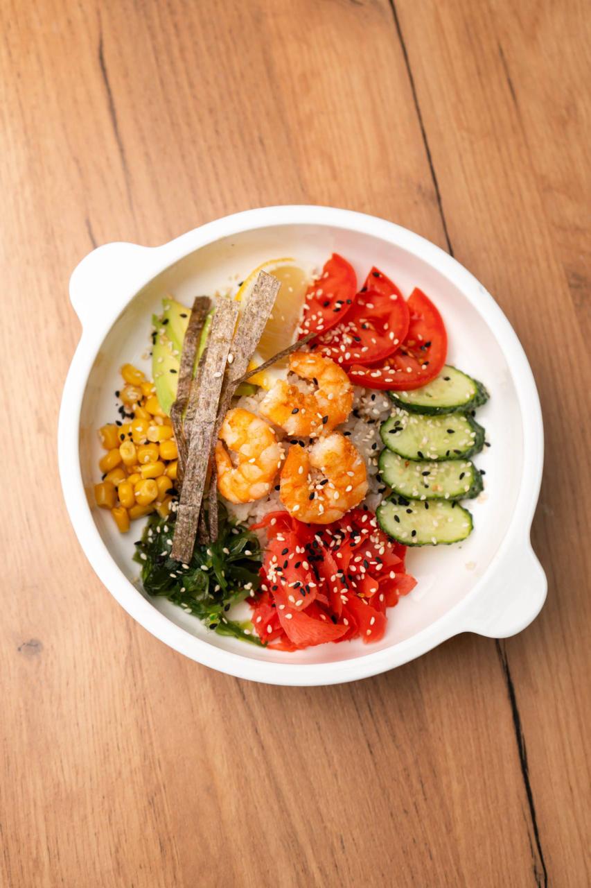 Поке с креветками
