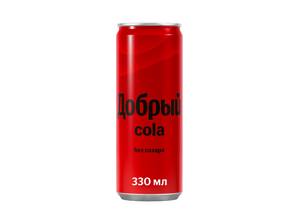 Напиток Добрый Cola без сахара 0,33л