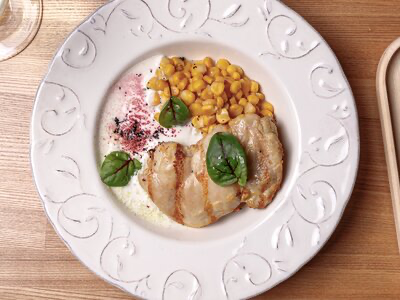 Имбирный цыплёнок со сладкой кукурузой