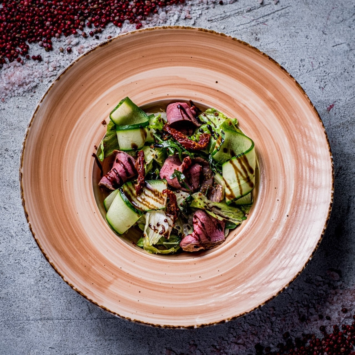 *Салат с ростбифом