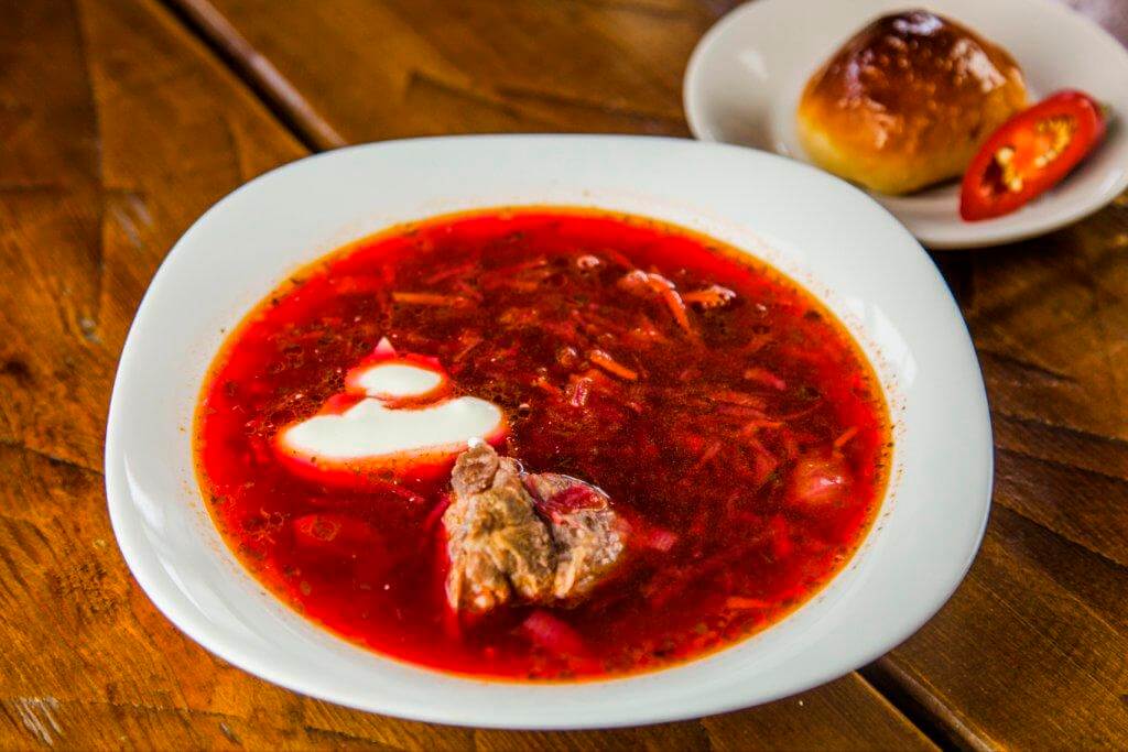 Борщ с говядиной