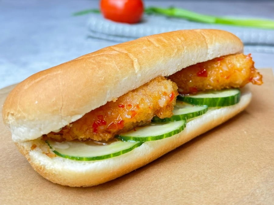 "Хот дог с креветкой"