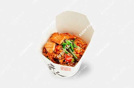 Рис WOK с курицей
