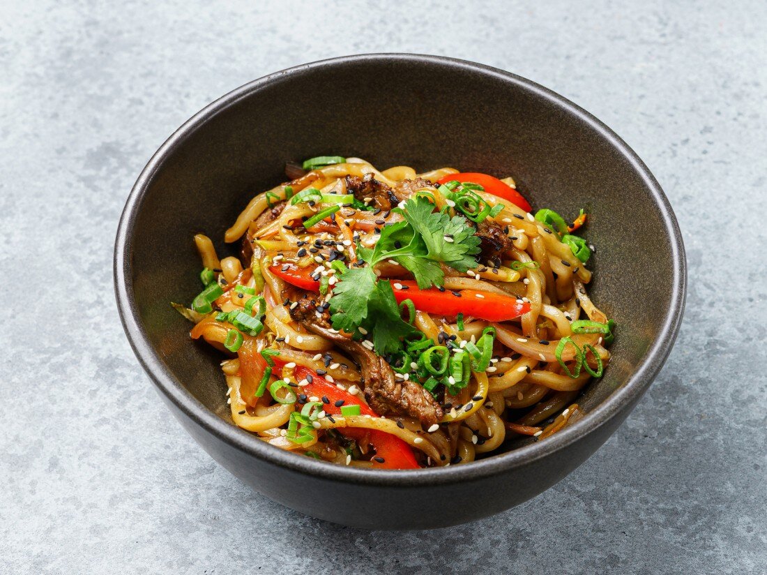 Wok удон с говядиной 320гр.