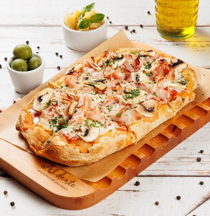 Ветчина и грибы