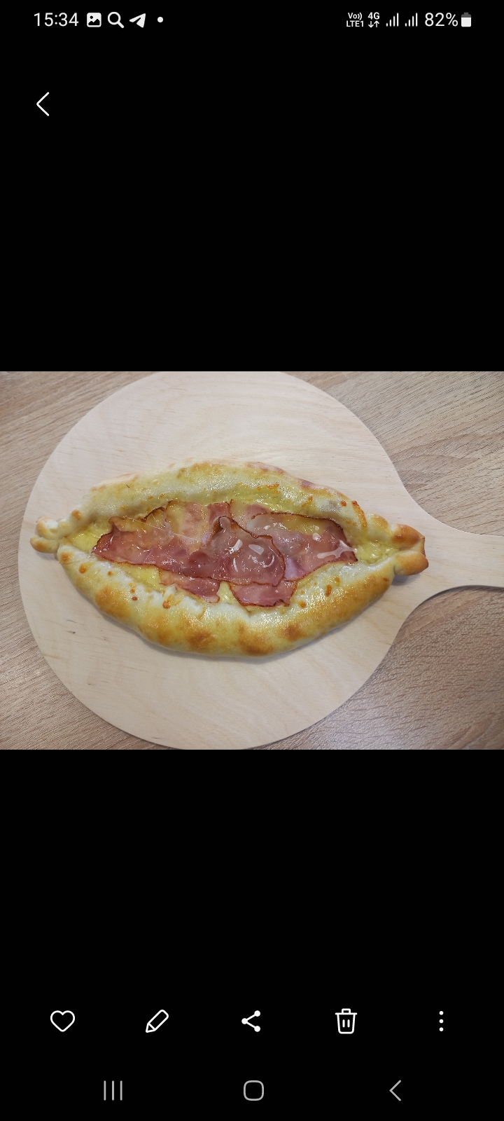 Хачапури с беконом малое