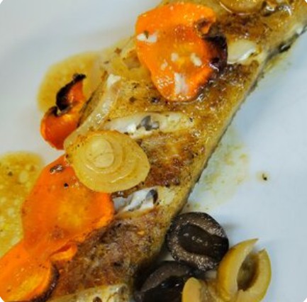 Минтай запечённый