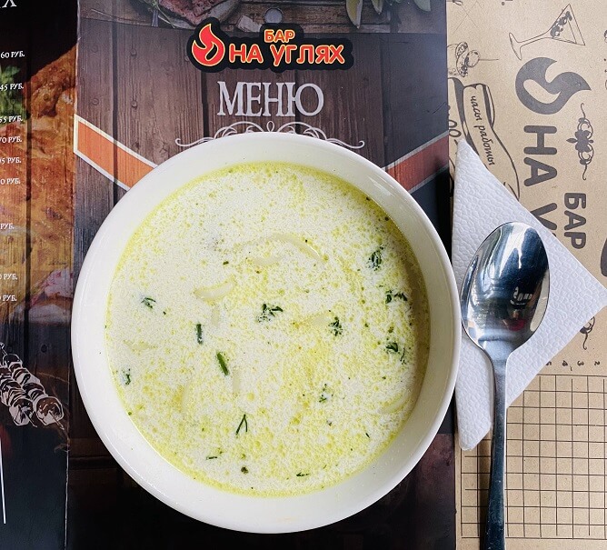 Супчик сливочный с курочкой