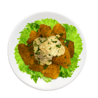 Стрипсы курин. по-Техасски с остр.соусом