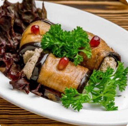 Рулетики из баклажанов