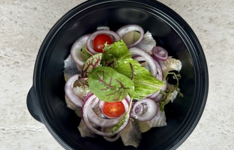 Сельдь с отварным картофелем