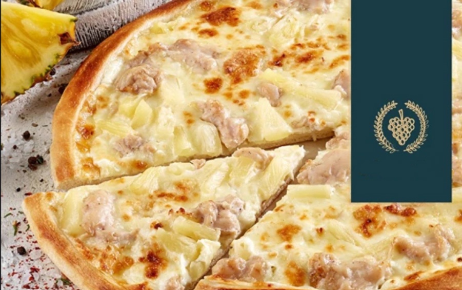 Пицца 25 см Кура-ананасы