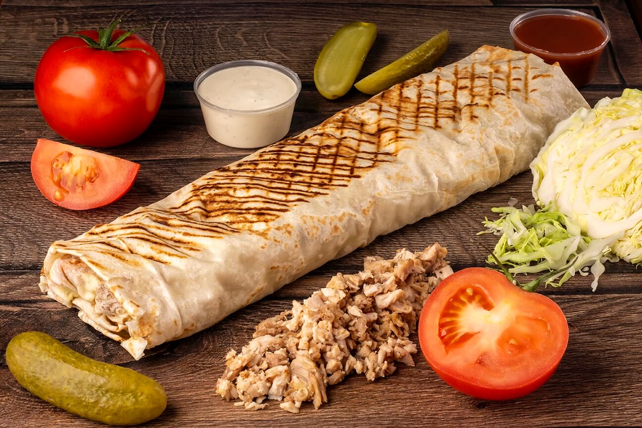 ШАВЕРМА ТРОЙНАЯ СУПЕРМЯСНАЯ КУРА