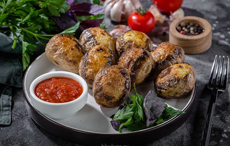 Шашлык из картофеля