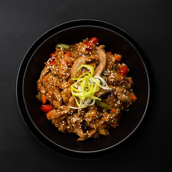 Рис WOK со свининой и овощами