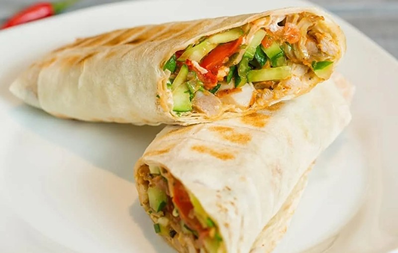 Царская шаурма овощная и сыром 500гр