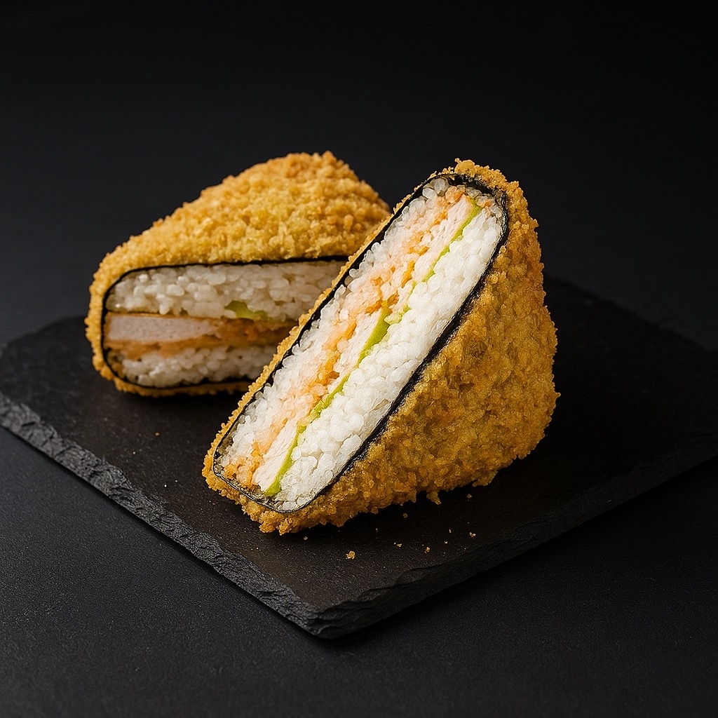 Онигири темпура с курицей