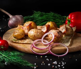 Картофель с курдюком/салом