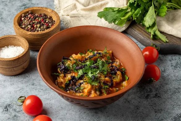 Мангал салат из овощей на углях