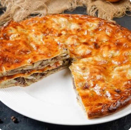 Даргинское чуду с мясом и картошкой