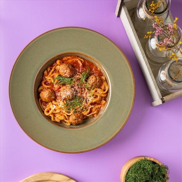 Дом. лапша с митболами