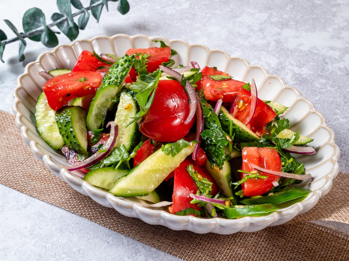 Салат овощной по-домашнему