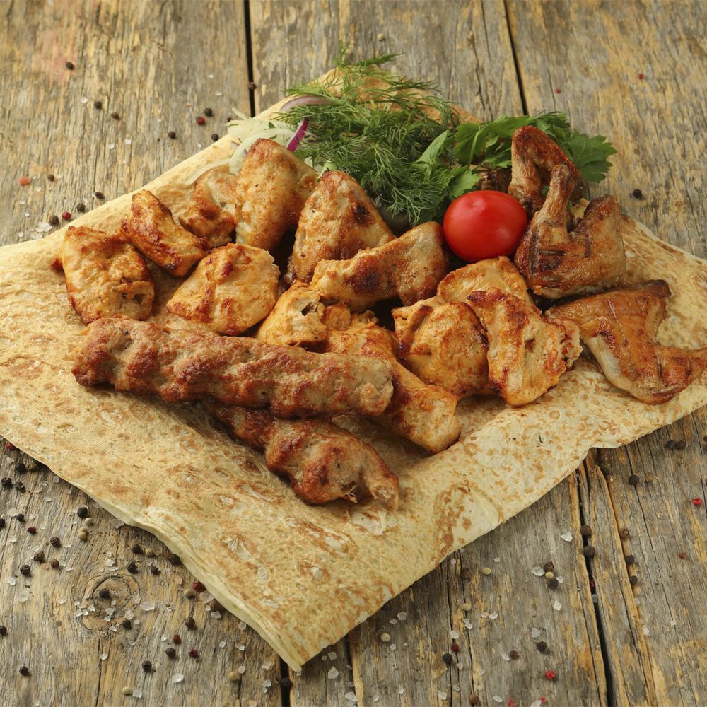 Ассорти из курицы на углях