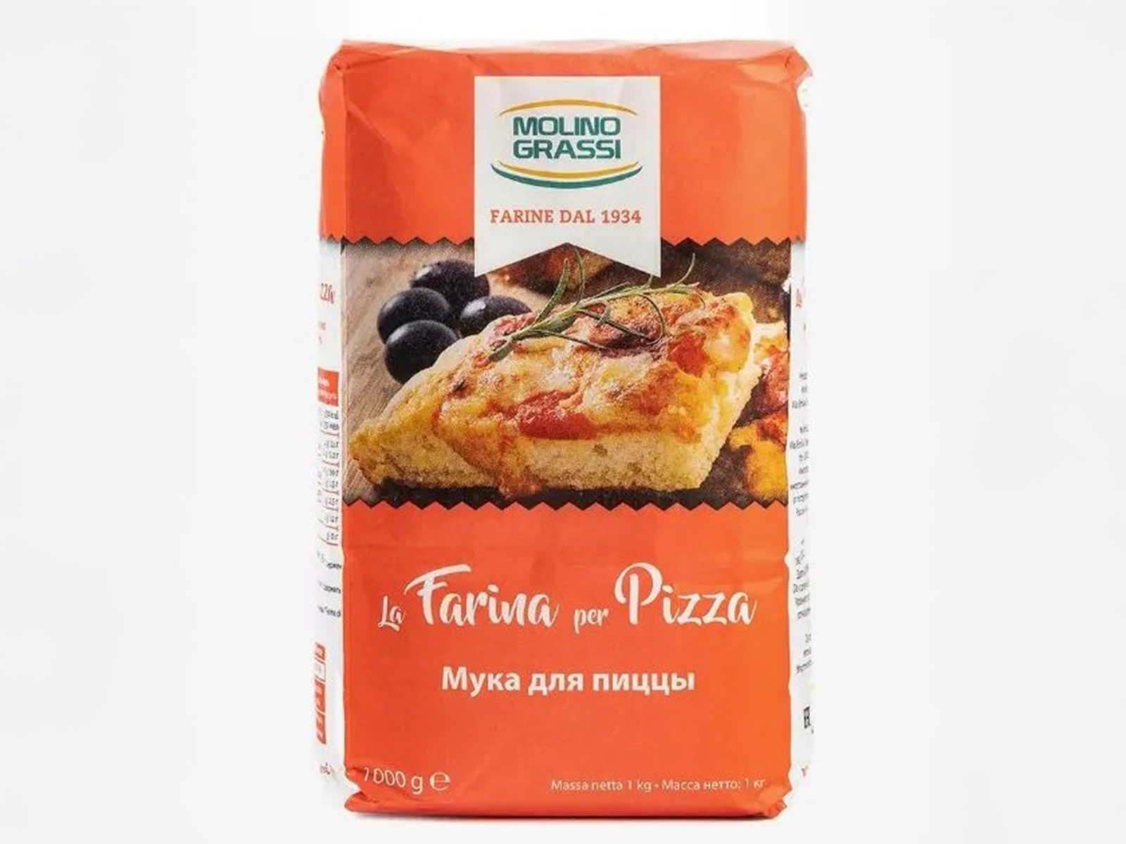 Мука пшеничная Molino Grassi Farina из мягких сортов пшеницы для пиццы