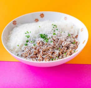 Гречневая Каша С Грибами И Муссом Из Пармезана