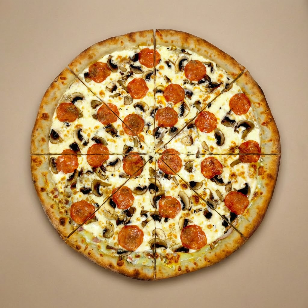 Грибная Пепперони 40 см.