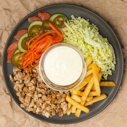 SS Шаверма на тарелке пикантная