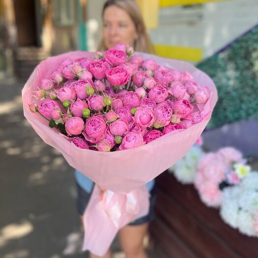 Пионовидные розы пионы букет