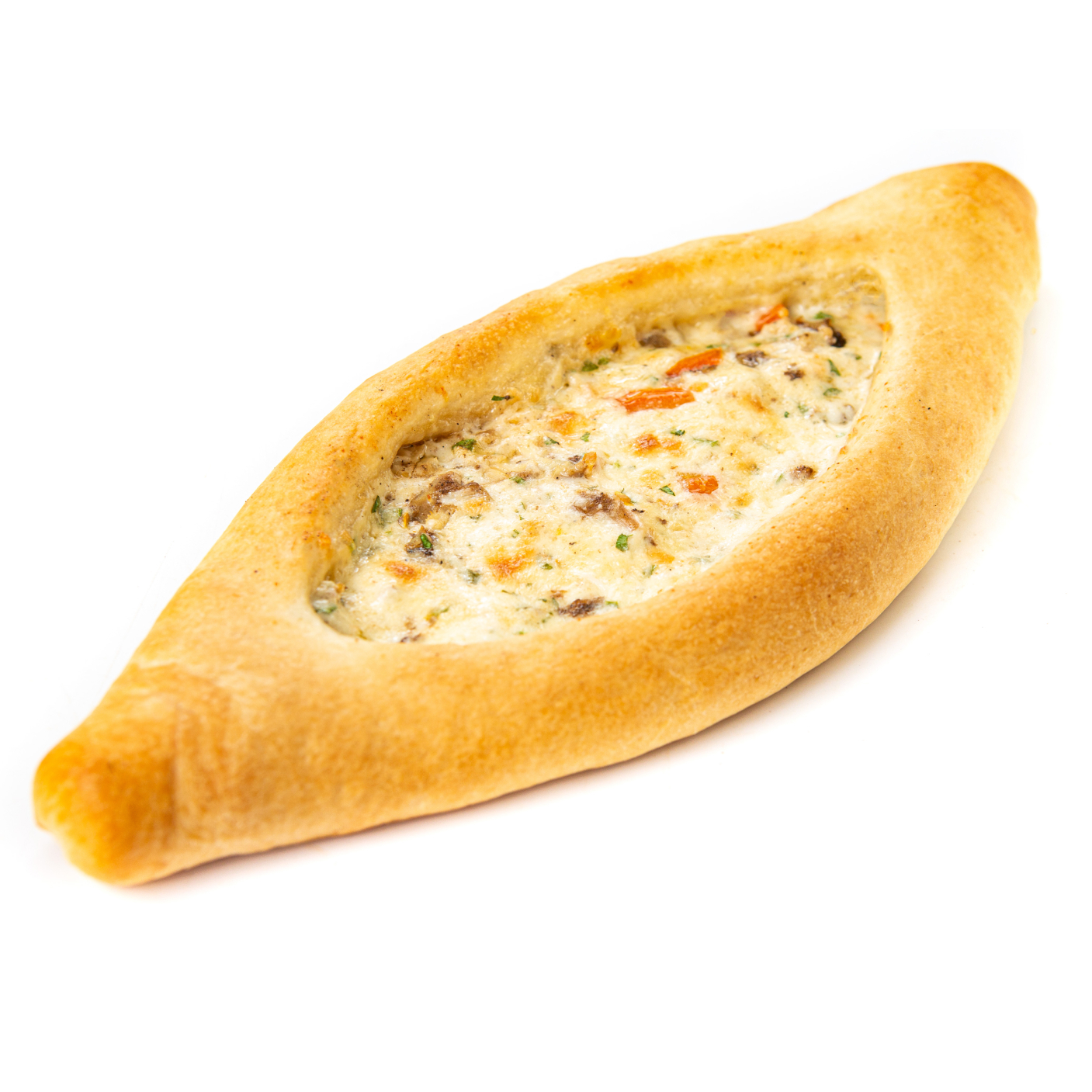 Хачапури с курицей и томатами