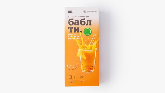 Шарики из тапиоки для "Бабл Ти" манго-облепиха-маракуйя зам., 200 г(Продукт замороженный)