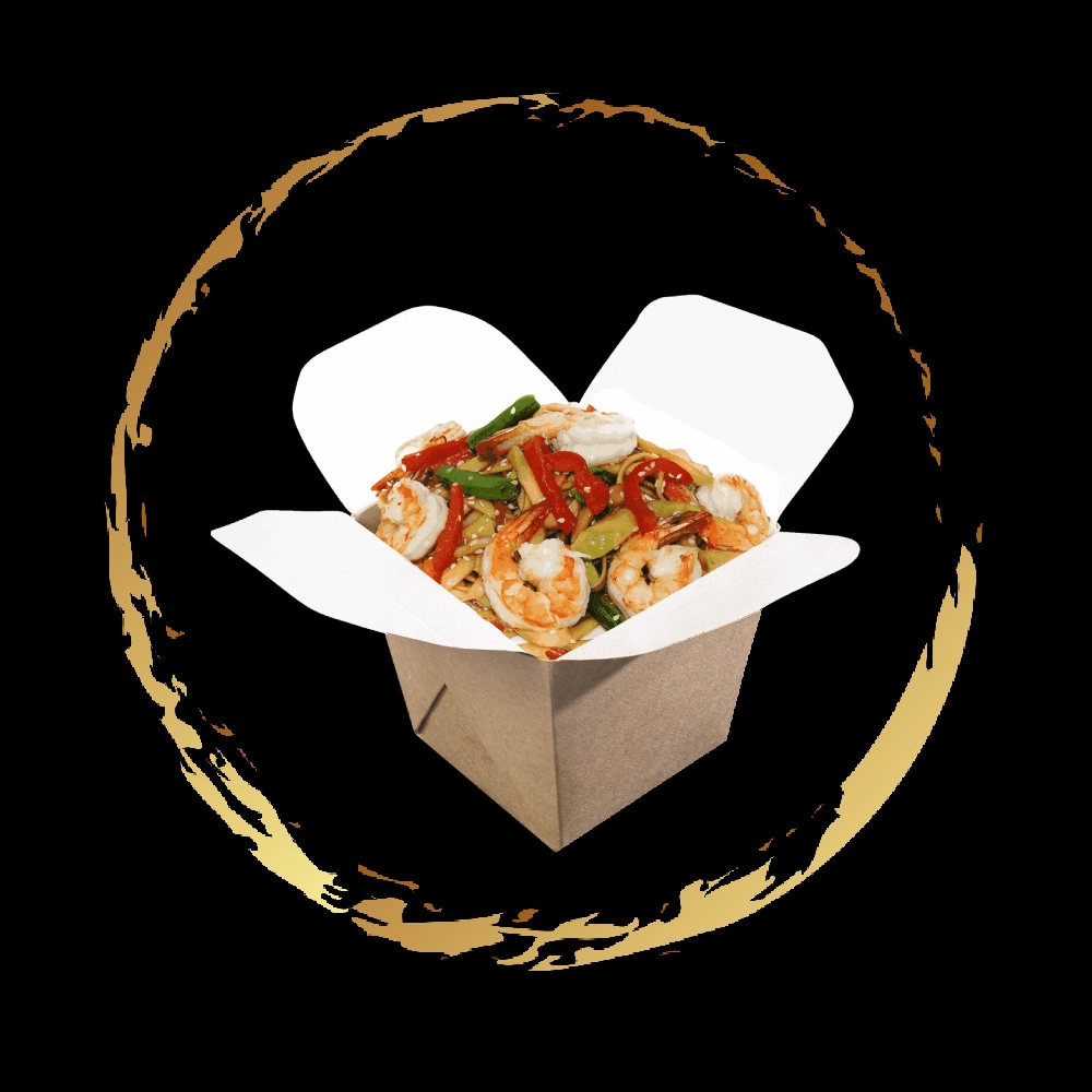 Wok с креветкой