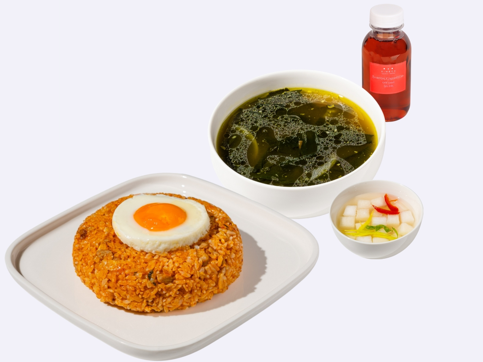 Сет Хондэ с рисом на воке с кимчи и свининой