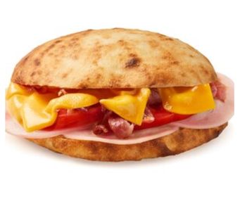 Хрустящая мини-пита с ветчиной и беконом