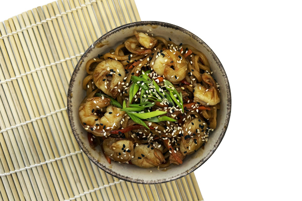 Лапша WOK с креветкой