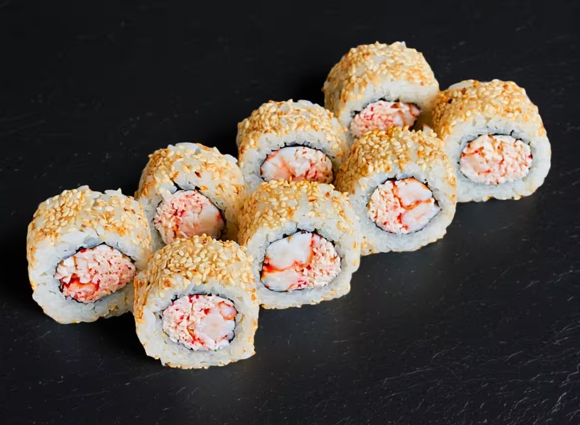 С крабом и креветкой