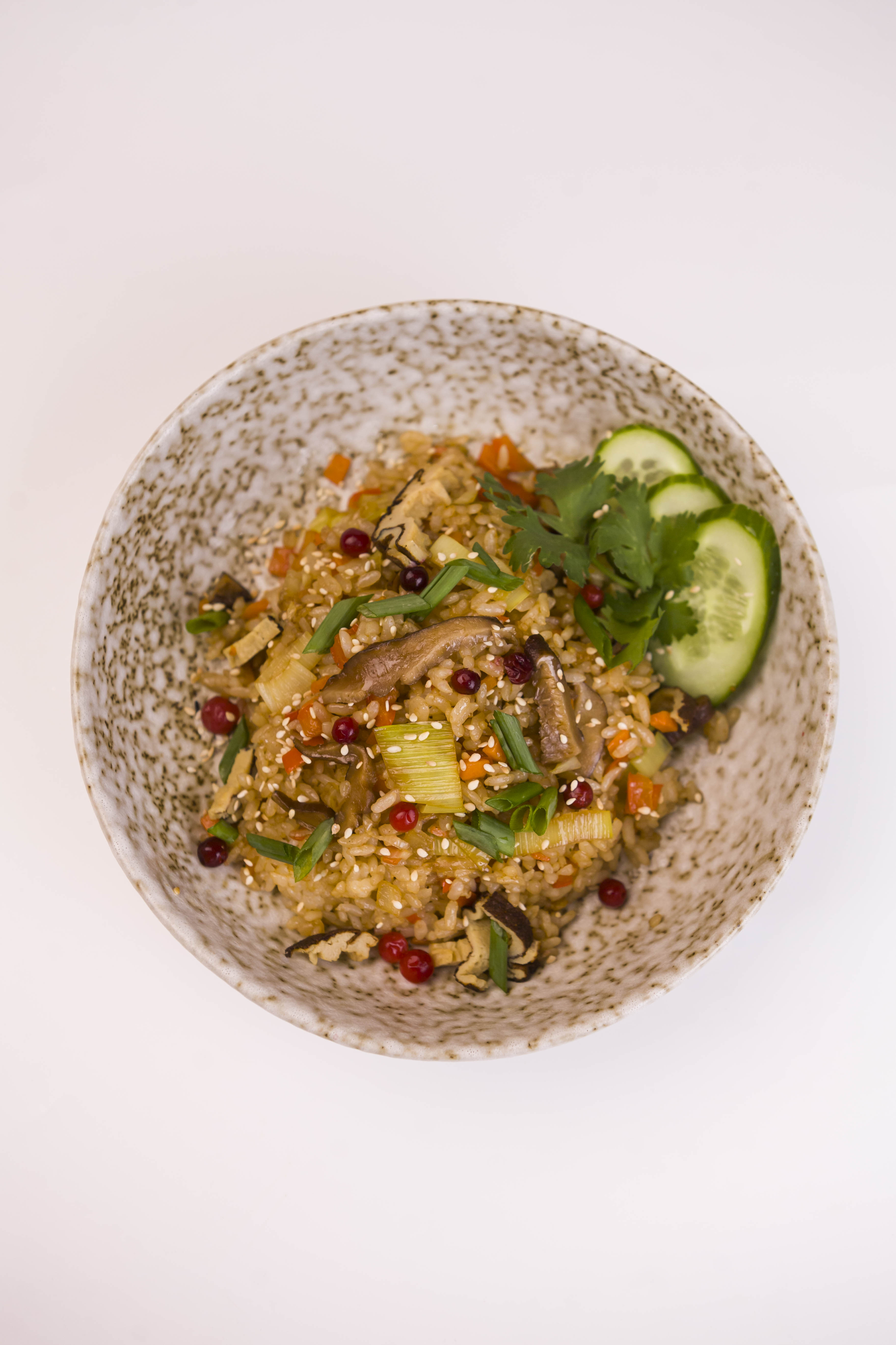 Вок рис с овощами