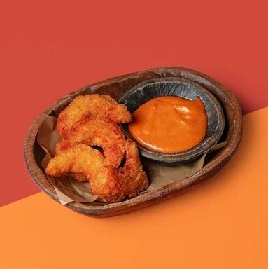 Тигровые креветки в кляре