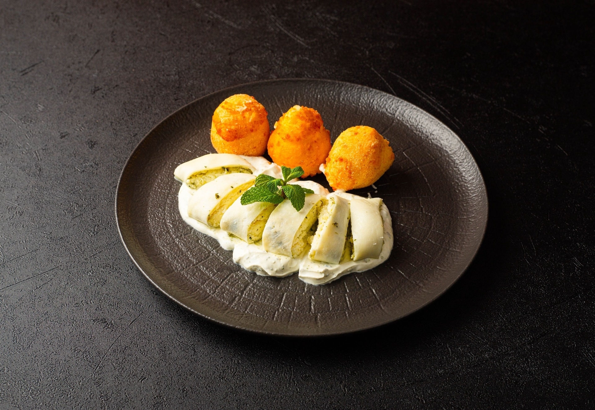 Гебжалия с сырными шариками